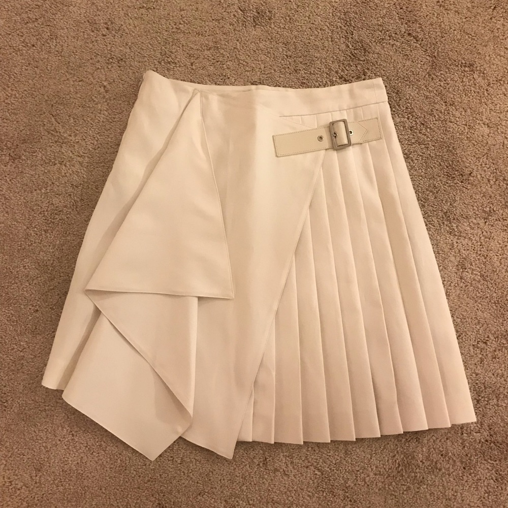 Salvatore Ferragamo White Skirt